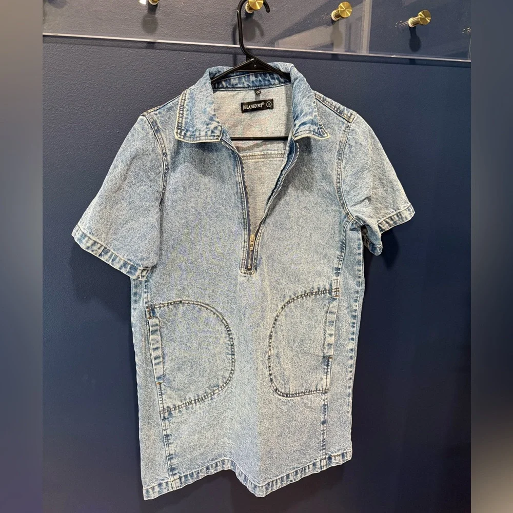 Blank NYC Light Blue Denim Dress - Picture 3 of 5